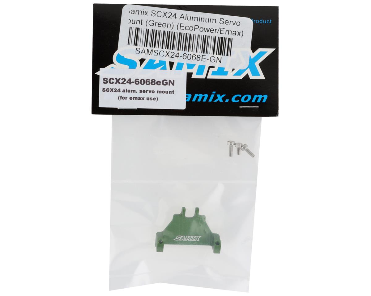Samix SCX24 Aluminum Servo Mount (Green) (EcoPower/Emax)