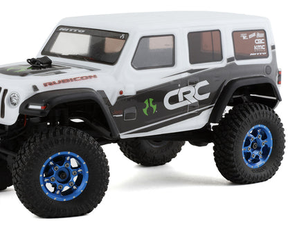Samix SCX24 Aluminum & Brass Adjustable Offset 1.0" Beadlock Wheels (Blue) (4)