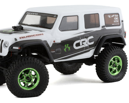 Samix SCX24 Aluminum & Brass Adjustable Offset 1.0" Beadlock Wheels (Green) (4)