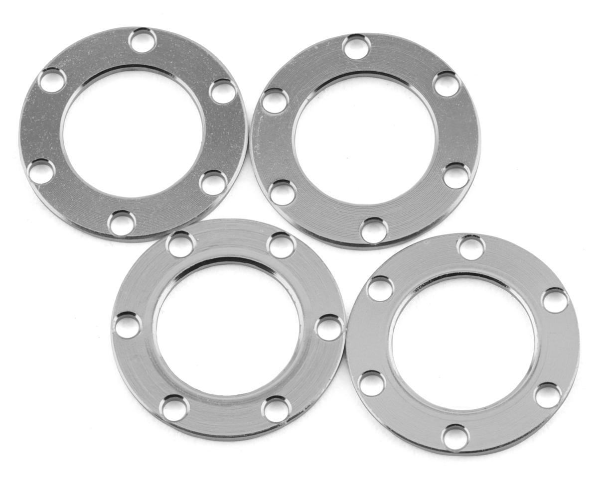 Samix SCX24 Aluminum & Brass Adjustable Offset 1.0" Beadlock Wheels (Red) (4)