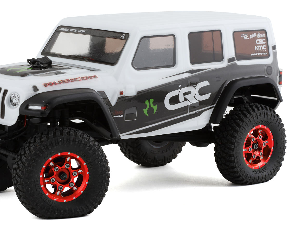 Samix SCX24 Aluminum & Brass Adjustable Offset 1.0" Beadlock Wheels (Red) (4)