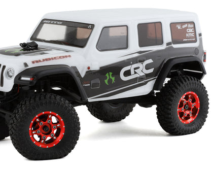 Samix SCX24 Aluminum & Brass Adjustable Offset 1.0" Beadlock Wheels (Red) (4)