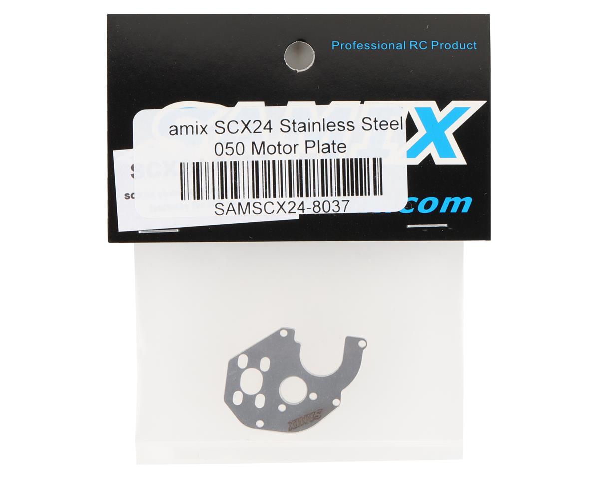Samix SCX24 Stainless Steel 050 Motor Plate (Silver)