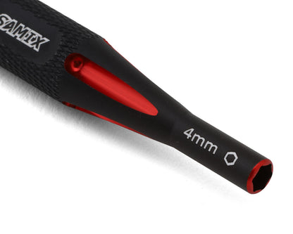 Samix SCX24 2-in-1 Hex Wrench/Nut Driver (Red) (.050" Hex/4mm Nut)