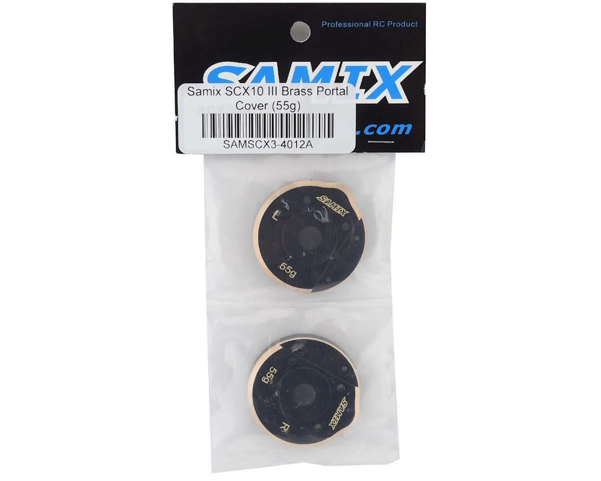 Samix SCX10 III/Capra Brass Portal Covers (55g)
