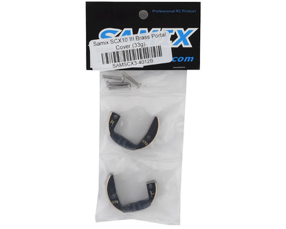 Samix SCX10 III/Capra Brass Portal Cover Tuning Weights (33g)