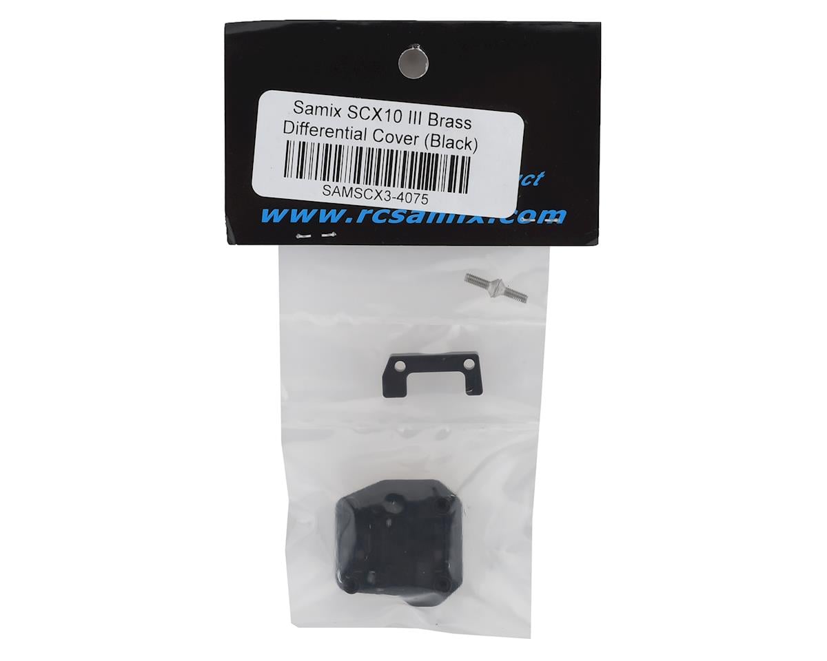 Samix SCX10 III Brass Differential Cover (Black)