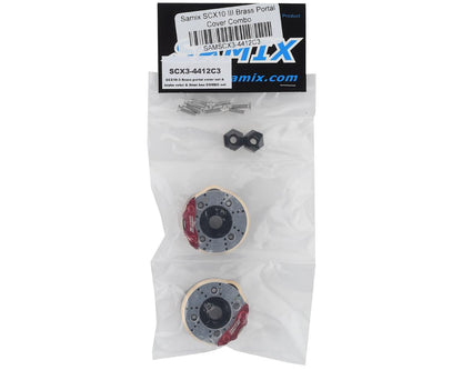 Samix SCX10 III/Capra Brass Portal Cover Combo