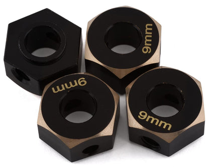 Samix SCX-6 Brass Hex Adapter (4) (9mm)