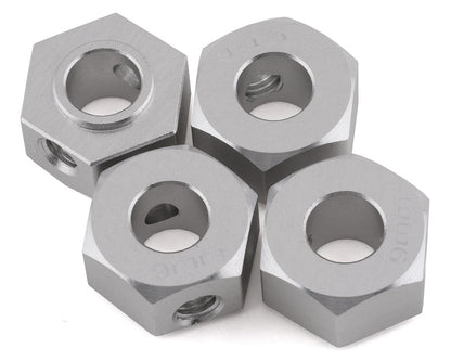 Samix SCX-6 Aluminum Hex Adapter (Silver) (4) (9mm)
