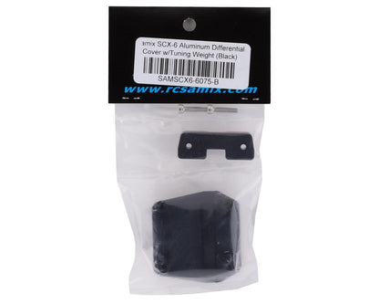 Samix SCX-6 Aluminum Differential Cover w/Tuning Weight (Black)