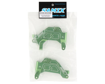 Samix SCX-6 Aluminum Front Shock Plate w/Panhard Mount (Green)