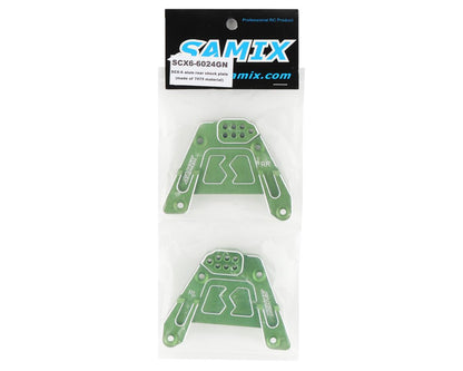 Samix SCX-6 Aluminum Rear Shock Plate (Green)