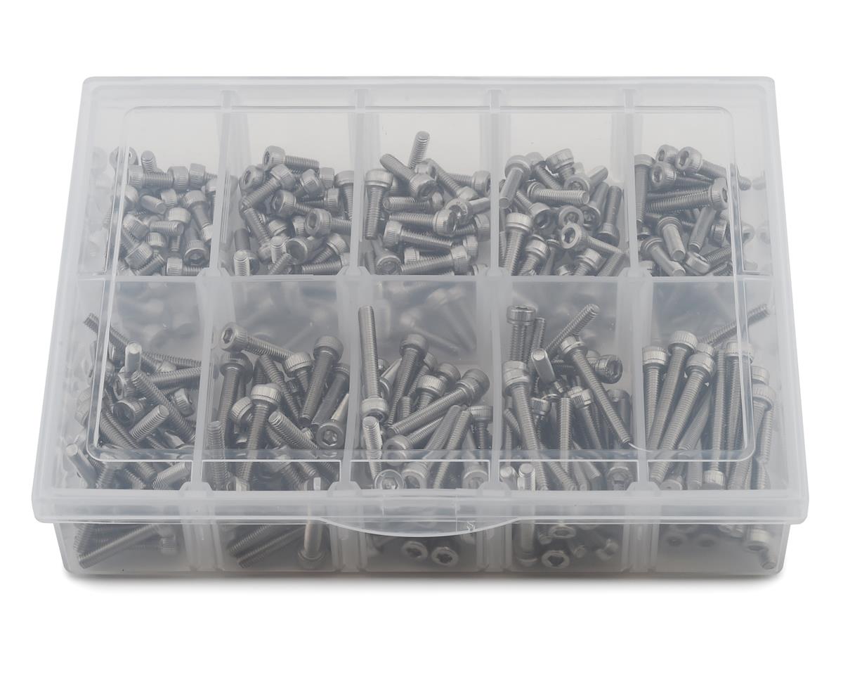 Samix Stainless Steel M3 Screw Set w/Plastic Box (Cap Head) (Silver)