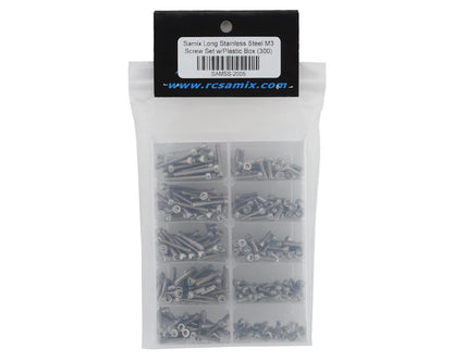 Samix Stainless Steel M3 Screw Set w/Plastic Box (Cap Head) (Silver)