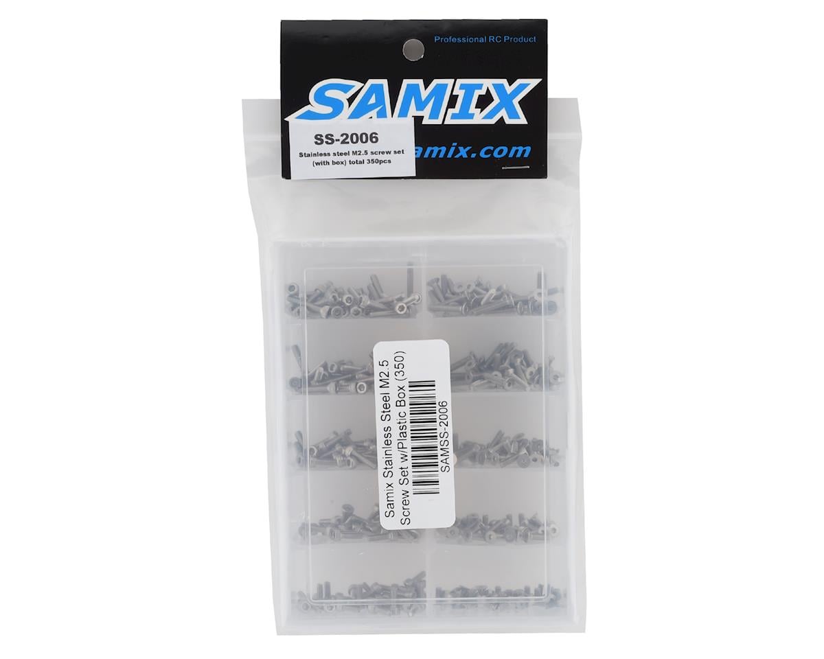 Samix Stainless Steel M2.5 Screw Set w/Plastic Box (Silver) (350)
