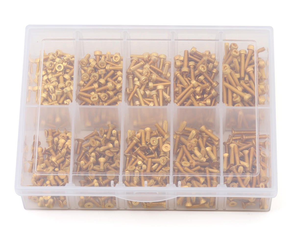 Samix Stainless Steel M2.5 Screw Set w/Plastic Box (Silver) (350)