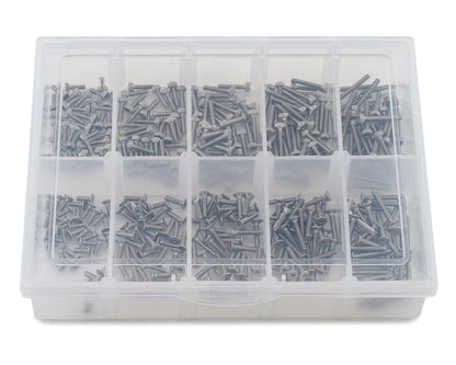 Samix Stainless Steel M2 Screw Set w/Plastic Box (Silver) (350)