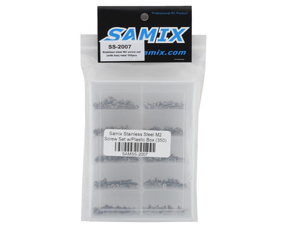 Samix Stainless Steel M2 Screw Set w/Plastic Box (Silver) (350)