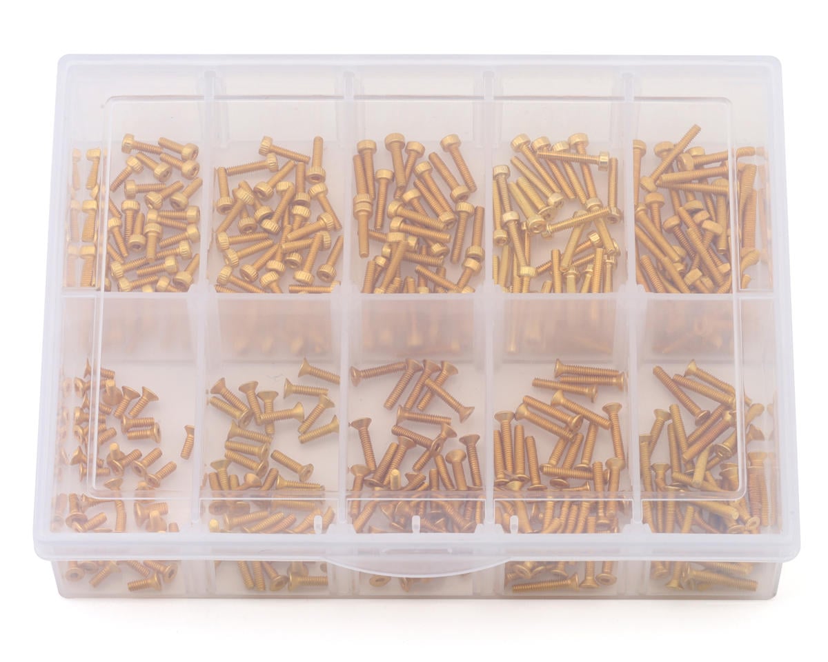 Samix Stainless Steel M2 Screw Set w/Plastic Box (Silver) (350)