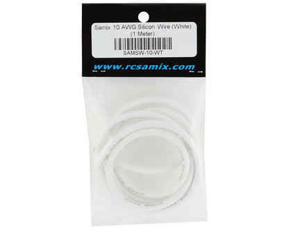 Samix Silicon Wire (White) (1 Meter) (10AWG)