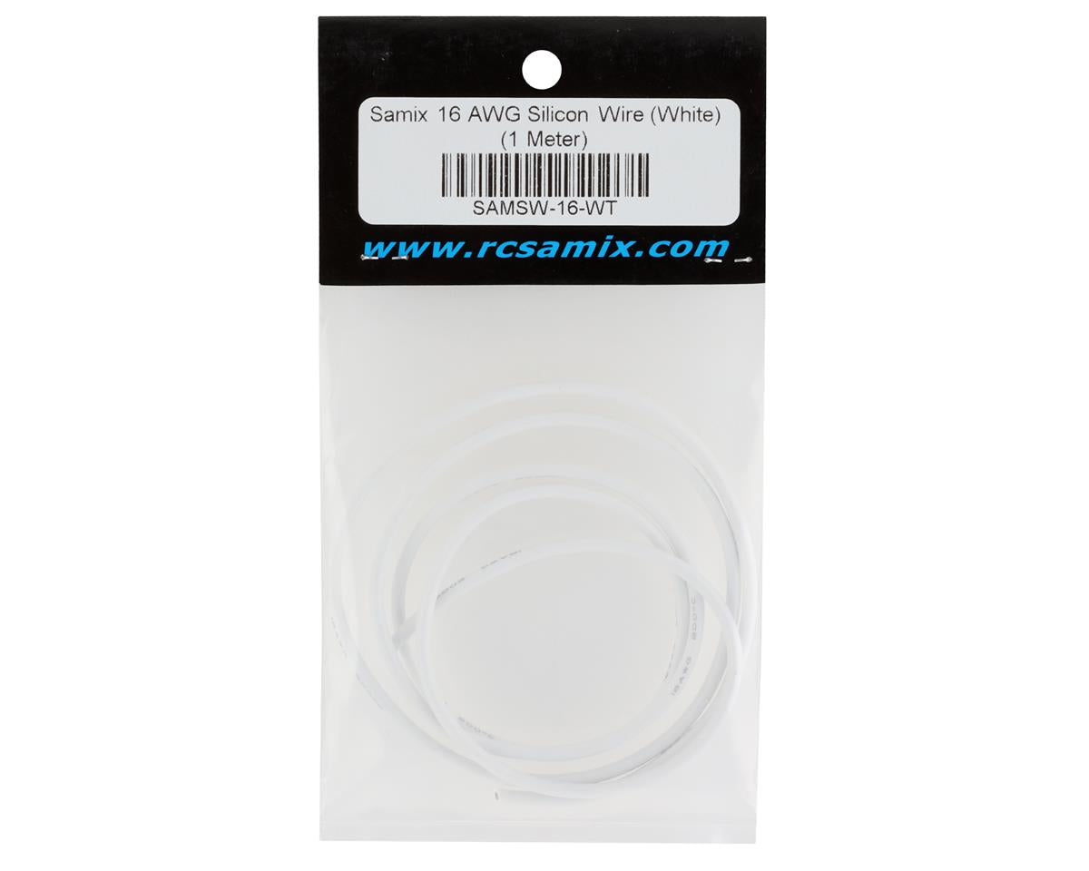 Samix Silicon Wire (White) (1 Meter) (16AWG)