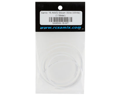 Samix Silicon Wire (White) (1 Meter) (16AWG)
