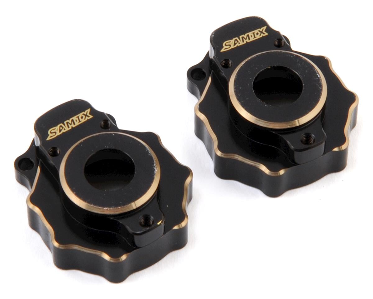 Samix Brass Outer Portal Covers for Traxxas TRX-4 (Black) (2) (27.5g)