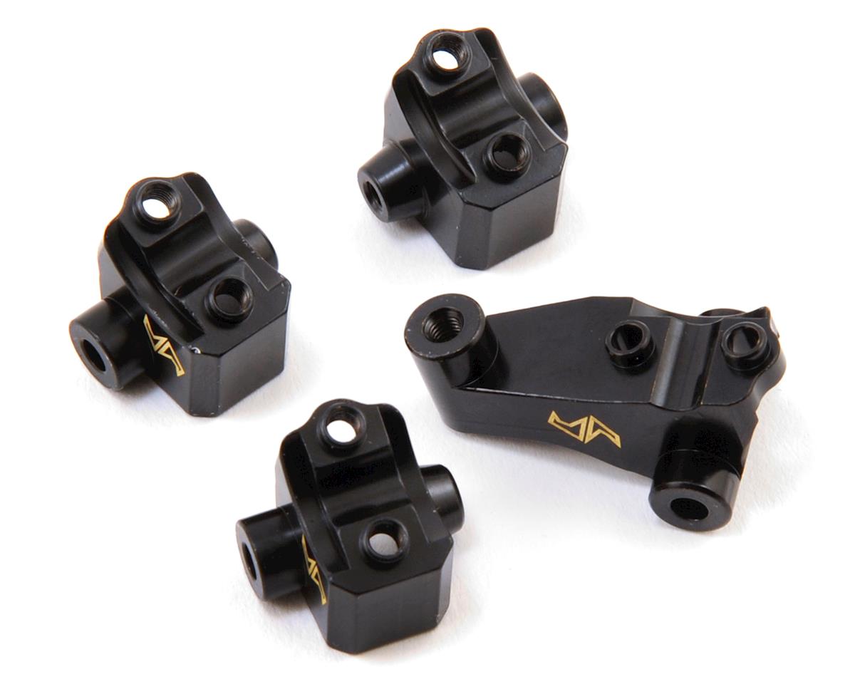 Samix Brass Lower Shock/Link Mounts for Traxxas TRX-4 (Black) (4) (45g)
