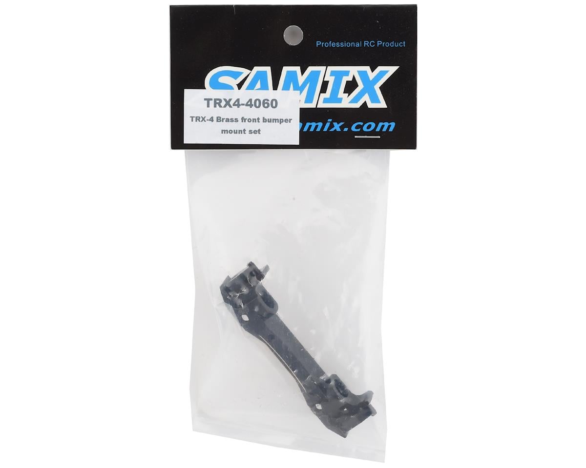 Samix Brass Front Bumper Mount for Traxxas TRX-4 (Black) (90g)