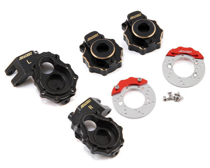 Samix Brass Steering Knuckles & Inner Portal Covers for Traxxas TRX-4