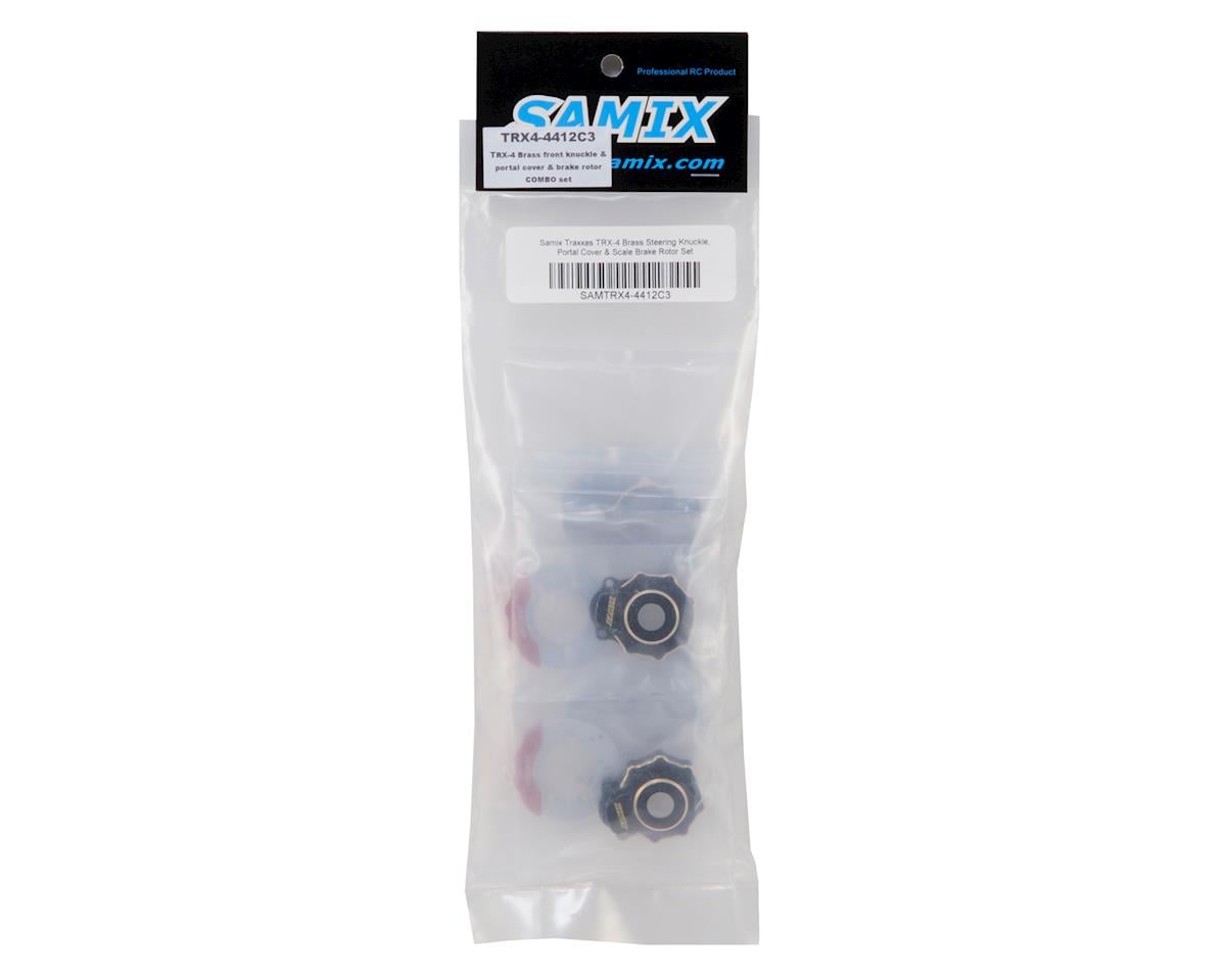 Samix Brass Steering Knuckles & Inner Portal Covers for Traxxas TRX-4