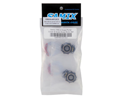 Samix Brass Portal Covers for Traxxas TRX-4