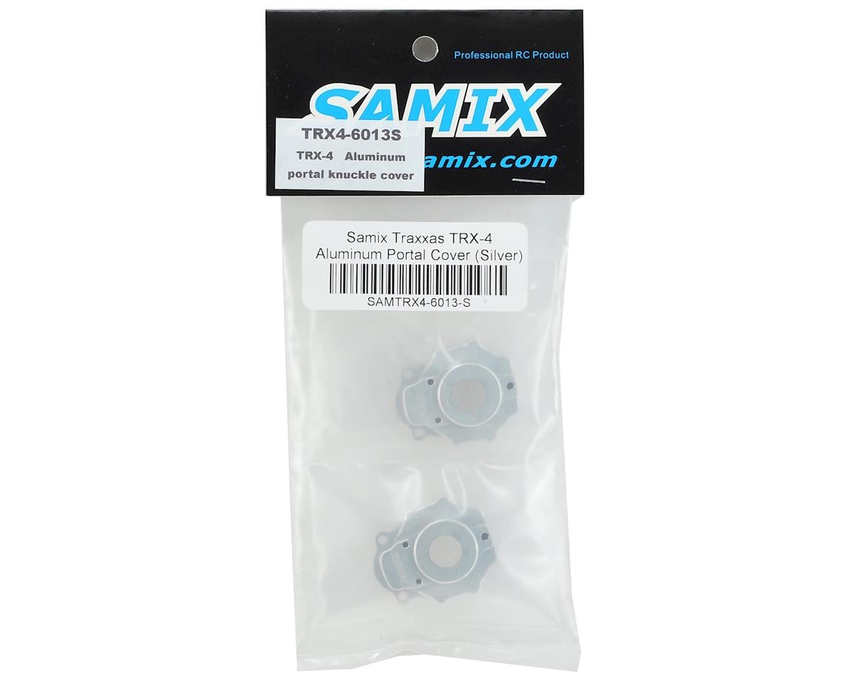 Samix Aluminum Portal Cover for Traxxas TRX-4 (Silver)