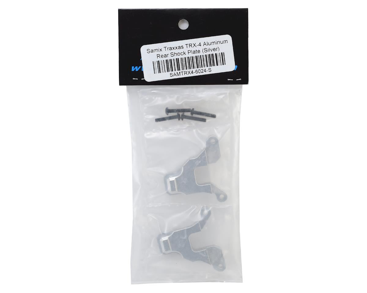 Samix Aluminum Rear Shock Plate for Traxxas TRX-4 (Silver)