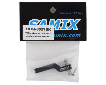 Samix Aluminum Drop Hitch Receiver for Traxxas TRX-4 (Black)