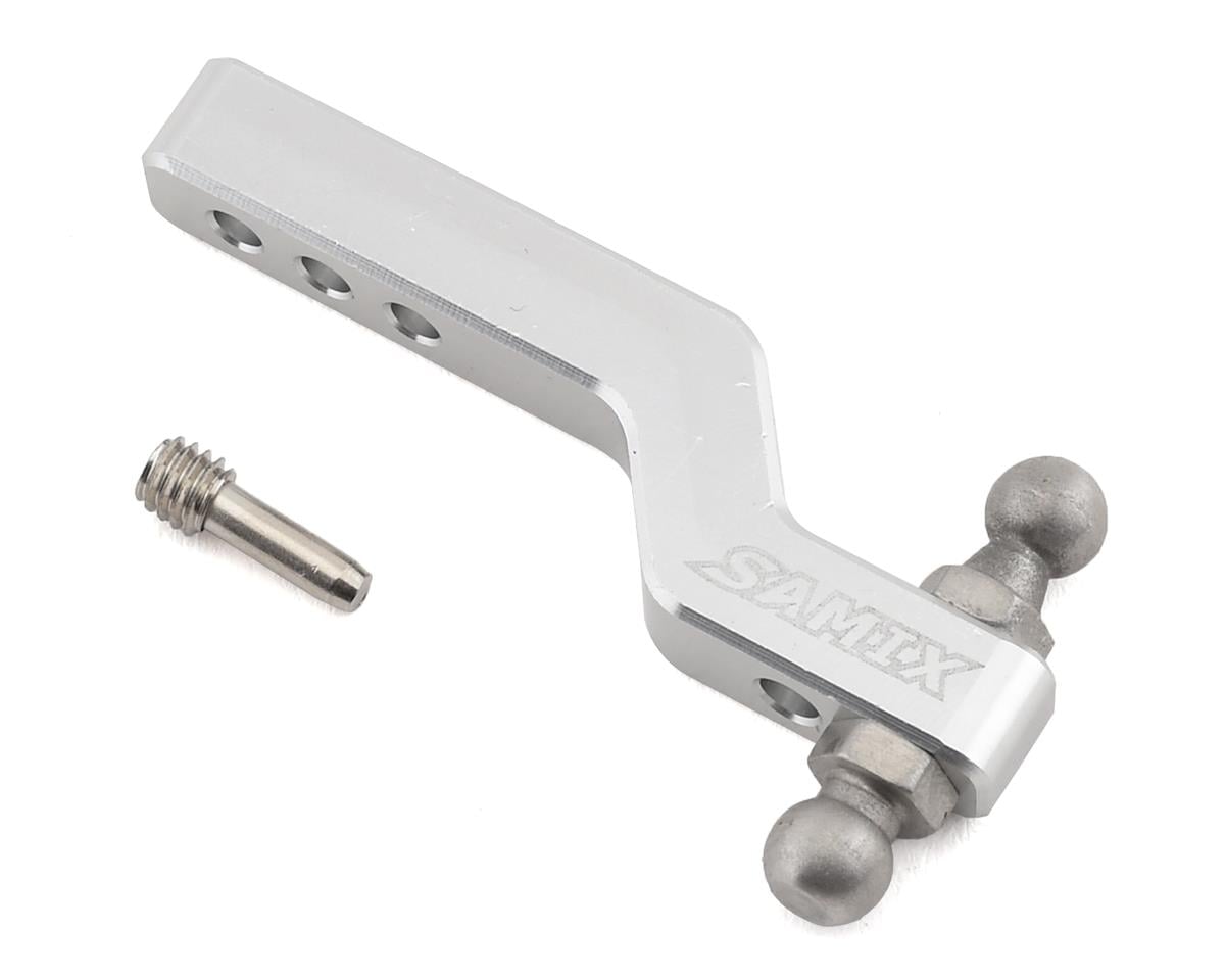 Samix Aluminum Drop Hitch Receiver for Traxxas TRX-4 (Silver)