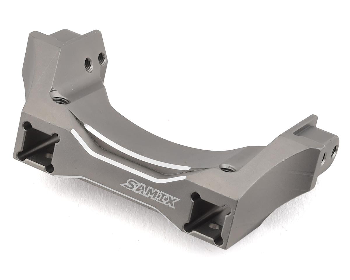 Samix Aluminum Rear Bumper Mount Set for Traxxas TRX-4 (Grey)
