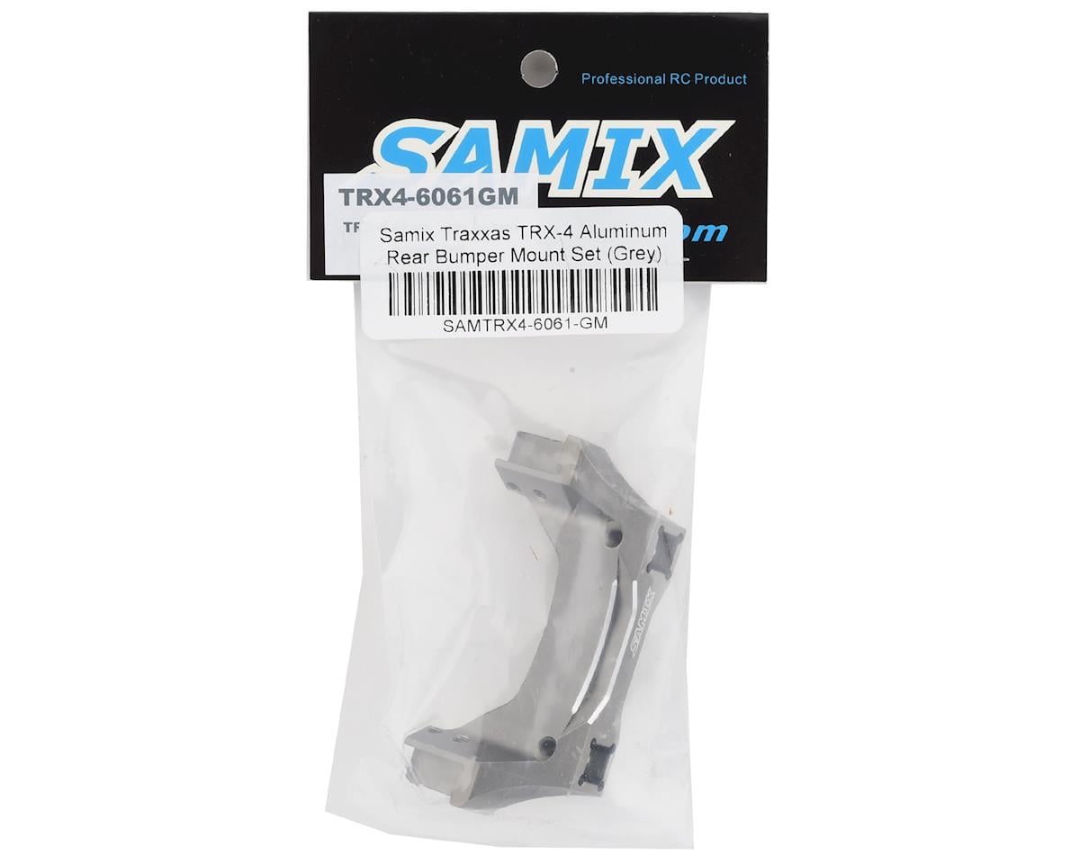 Samix Aluminum Rear Bumper Mount Set for Traxxas TRX-4 (Grey)