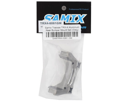 Samix Aluminum Rear Bumper Mount Set for Traxxas TRX-4 (Grey)