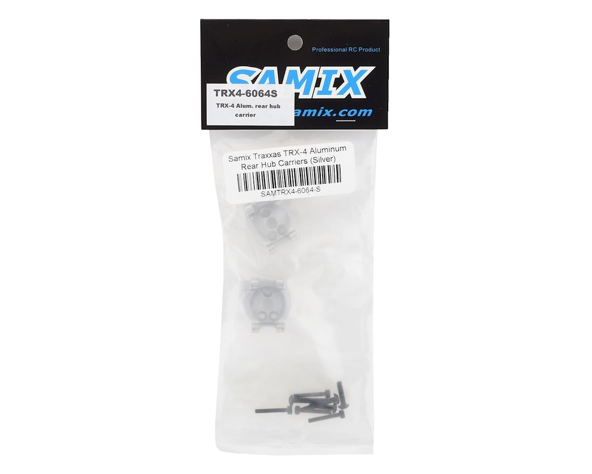 Samix Aluminum Rear Hub Carriers for Traxxas TRX-4 (Silver)