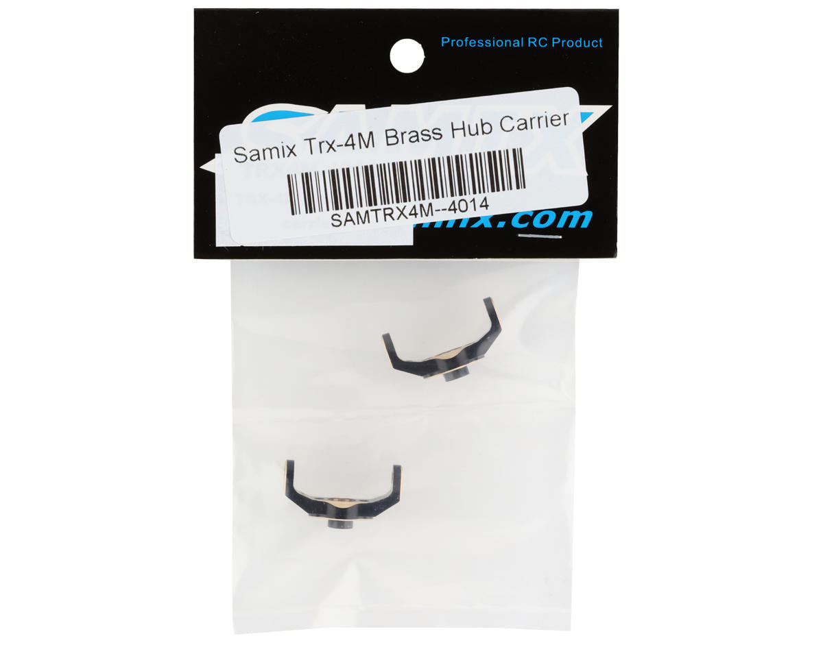 Samix Brass Hub Carriers for Traxxas TRX-4M (Black) (2) (5g)