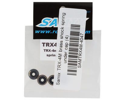 Samix Brass Shock Cups for Traxxas TRX-4M (4) (1.5g)