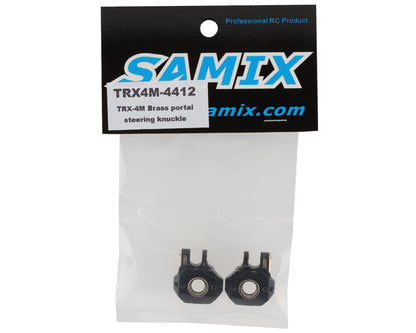Samix Brass Steering Knuckles for Traxxas TRX-4M (Black) (2) (10g)