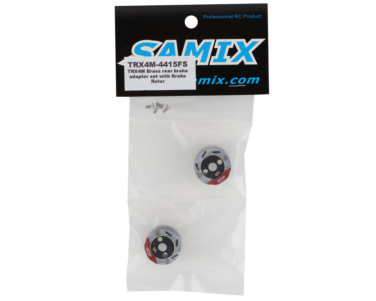 Samix Brass Rear Counter Weights for Traxxas TRX-4M (Black) (2) (24g)