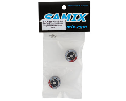 Samix Brass Rear Counter Weights for Traxxas TRX-4M (Black) (2) (24g)