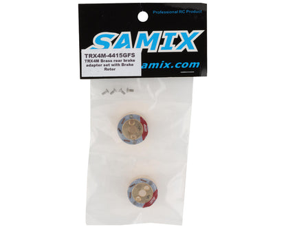 Samix Brass Rear Counter Weights for Traxxas TRX-4M (Gold) (2) (24g)