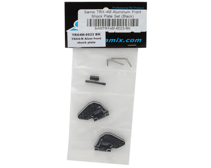 Samix Aluminum Front Shock Plates for Traxxas TRX-4M (Black) (2)