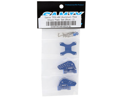 Samix Aluminum Rear Shock Mounts for Traxxas TRX-4M (Blue) (2)