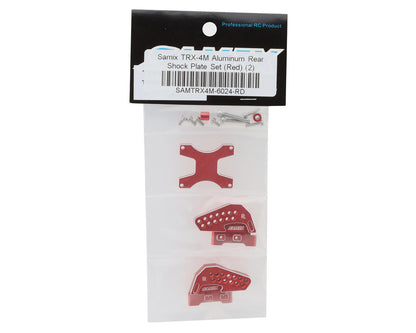 Samix Aluminum Rear Shock Mounts for Traxxas TRX-4M (Red) (2)